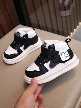 Kids High Top Sneakers Autumn New Korean Style Boys Casual Skate Shoes Girls Toddler Infant Sports Shoes White Shoes