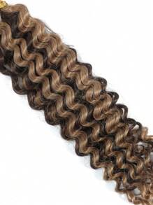 2pcs Braiding Hair Bulk No Weft Deep Wave Crochet Human Hair Paino Color P27/30# Virgin Human Hair Extension Knotless Braids Hair Extensions - S4/27 - View 6