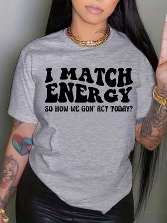 Don't Be Salty 短袖 T 恤，女士休闲 T 恤可爱女孩衣服