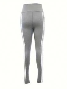 INAWLY Solva 女款合身条纹叠层裤