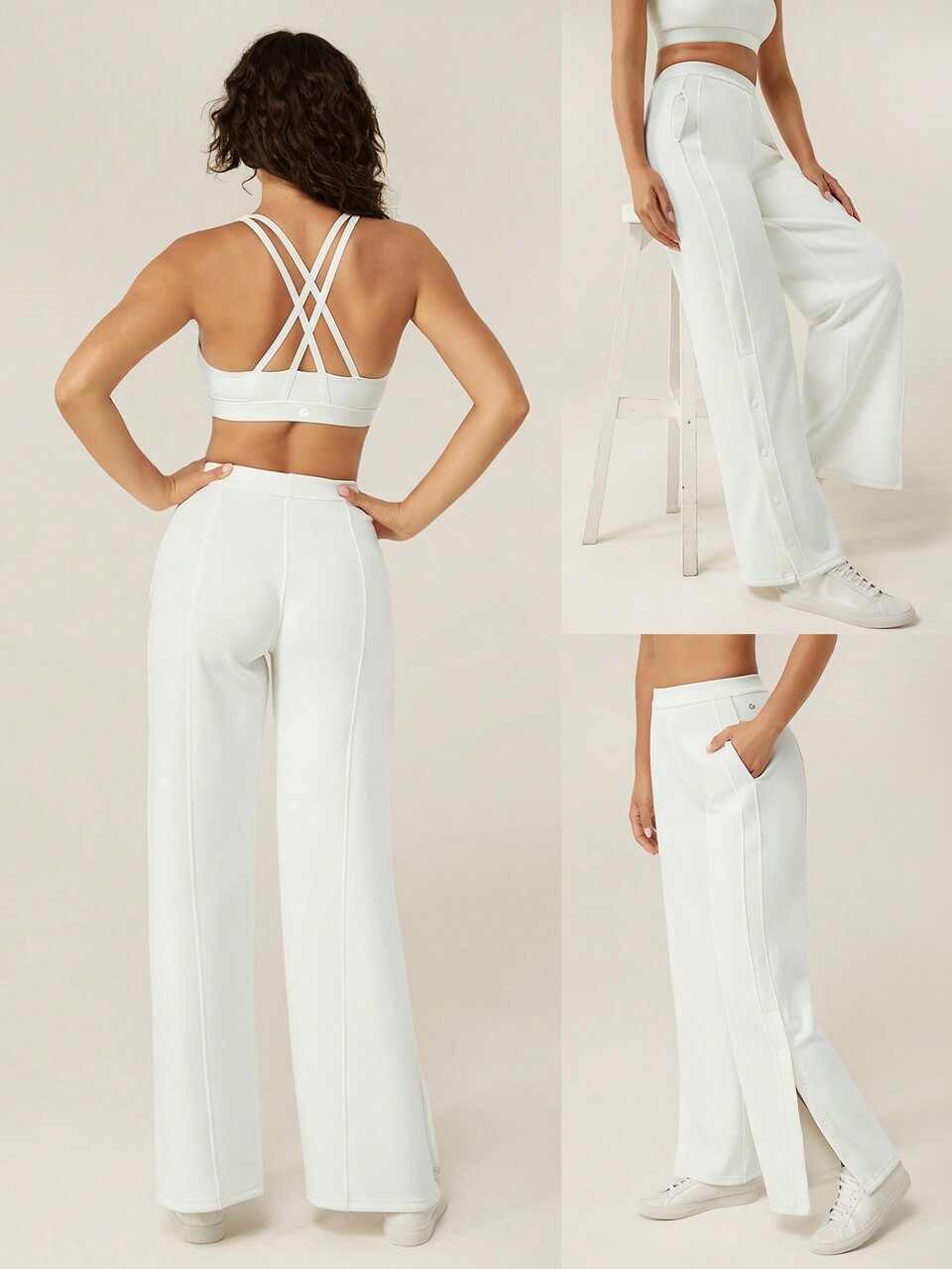 Modal Snap-Leg Button Pocket Track Pants Daily