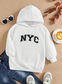 Vitoria Brayner Sudadera con capucha de manga larga, gruesa y casual para niña artista, ideal para días festivos, primavera y entrenamiento