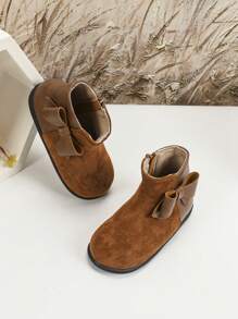 New Autumn Infant Boots, Fashion Flat Boots For Little Girls, Warm Winter Outdoor Activity Shoes, Infant Footwear
