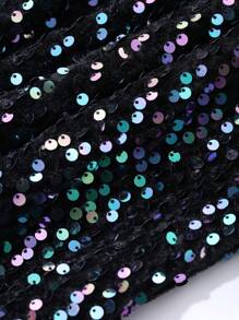 DAZY Vestido de fiesta brillante de longitud media para mujer para otoño e invierno