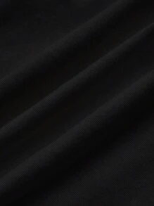 SHEIN Girlism Maglietta a maniche lunghe con orlo asimmetrico semplice e comoda per ragazze adolescenti