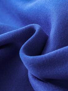 SHEIN Tween-Jungen Einfarbiges Set aus Hoodie und Hose, modischer Lässig stil, Kapuzendesign, bequem und atmungsaktiv - Blau - Übersicht 7