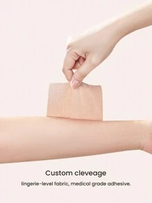 LUVLETTE Plus Invisible Breast Lift Tape Sticky Bra - 4-Inch Wide Adhesive Skin-Friendy Tape For Push Up & Shape