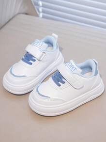 1 Pair Baby Girls Spring/Fall Casual White Sneakers - Blue - View 2