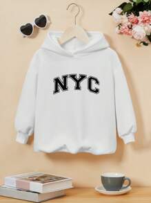 Vitoria Brayner Sudadera con capucha de manga larga, gruesa y casual para niña artista, ideal para días festivos, primavera y entrenamiento