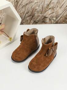 New Autumn Infant Boots, Fashion Flat Boots For Little Girls, Warm Winter Outdoor Activity Shoes, Infant Footwear