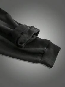 Manfinity VCAY Áo nỉ trùm đầu in hình khuôn mặt phong cách đường phố rộng rãi cho nam cỡ lớn, dành cho mùa thu đông - Nhiều màu - Xem 4