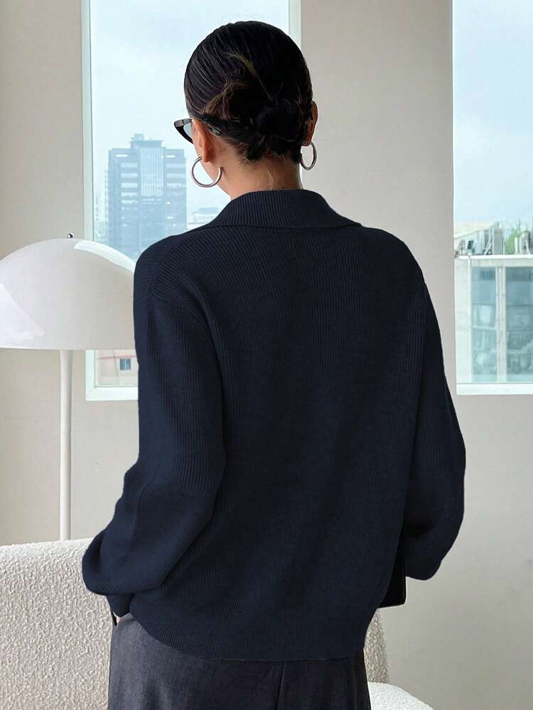 Women Plain Zip-Up Long Sleeve Casual Blouse,Fall Clothes Jacket