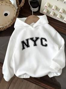 Vitoria Brayner Sudadera con capucha de manga larga, gruesa y casual para niña artista, ideal para días festivos, primavera y entrenamiento