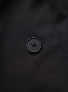 Chiquease Women's Casual Long Button Coat For Summer Fall Winter Cloth For Women - Black - View 4