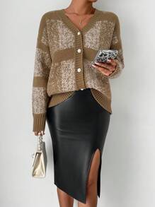 Chiquease Women's Striped V-Neck Polka Dot Long Sleeve Cardigan Fall Cloth For Women - Multicolor - View 5