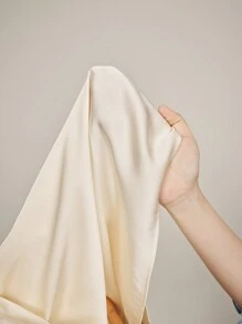 BizChic Women's Elegant Asymmetrical Design Collar Long Sleeve Blouse, Office Commute Wear - Apricot - View 11