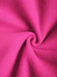 INAWLY 2 件套女士休闲字母印花宽松运动衫和运动裤套装，秋冬季 - 玫紅色 - 查看 8