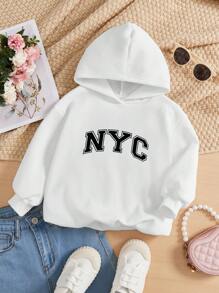 Vitoria Brayner Sudadera con capucha de manga larga, gruesa y casual para niña artista, ideal para días festivos, primavera y entrenamiento