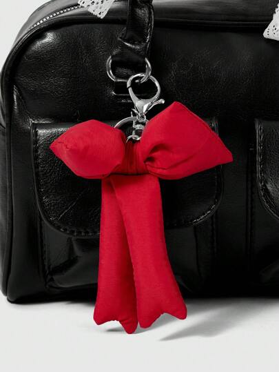 Kawaii Sac à épaule décoré d'un nœud, mode femme