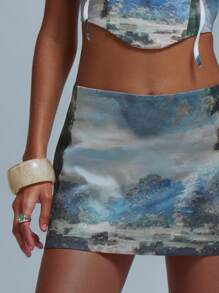 MUSERA 低腰迷你裙 Y2K 90年代夏季派对波西米亚风伊比沙岛派对度假节日 - 彩色 - 查看 5