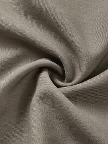 TaskEZ Women's Contrast Panel Cinched Waist Office Dress - Green - View 5