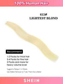 Premium Tape In Hair Extensions Human Hair Skin Weft Tape In Straight Thick Natural Hair Extensions Tape In Hair Tape Ins Hair Extensions - S613 - View 2