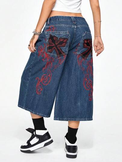 LGB BAGGY CROSS FRINGE BLUE初期 LGB BAGGY / SP（LGB BAGGY CROSS FRINGE BLUE Initial Boot cut）