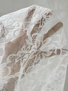 VaVaBold Women's Solid Color Spaghetti Strap Backless Lace Patchwork Casual Blouse