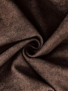 Calvaya Plus Size High Waist Wide Leg Solid Color Suit Pants Winter Fall Autumn - Chocolate Brown - View 9