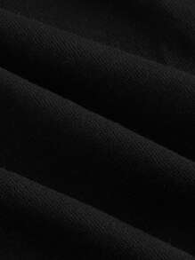 SHEIN MOD Vestido largo de punto negro y blanco para mujeres - Blanco y Negro - Ver 4