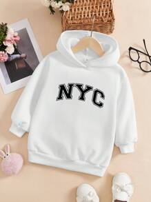 Vitoria Brayner Sudadera con capucha de manga larga, gruesa y casual para niña artista, ideal para días festivos, primavera y entrenamiento