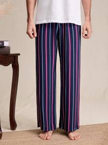 EverLounge 男士休闲条纹直筒休闲裤