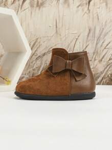 New Autumn Infant Boots, Fashion Flat Boots For Little Girls, Warm Winter Outdoor Activity Shoes, Infant Footwear
