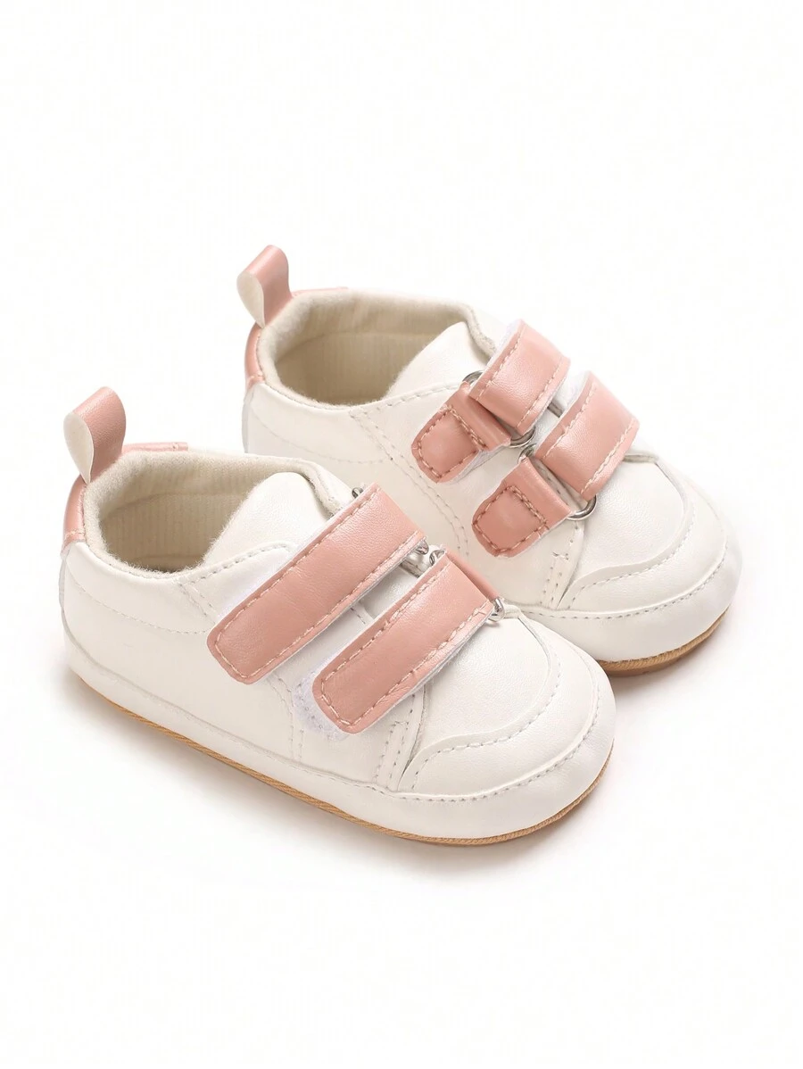 夏季婴儿和幼儿百搭一脚蹬低帮时尚休闲运动鞋 - 粉色 - 查看 1