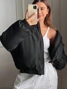 DAZY Women's Plain Color Long Sleeve Short Casual Hooded Padded Coat, Winter ,Winter Women Clothes,Winter Coat Women