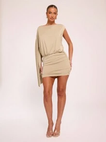 MUSERA Slouchy Asymmetrische Jurk Lente Sexy Schattig Zomer