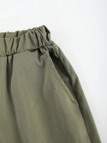 SHEIN 4pcs/Set Tween Boy Cargo Pants With Pockets & Cuffs