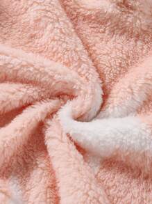 Bộ 2 món đồ trang trí tai thỏ họa tiết ngôi sao cho bé gái tuổi teen có mũ trùm đầu và quần short - Hồng - Xem 5