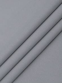 Aesthetic Post--Plus Size Men's Letter & Numeric Print Crew Neck T-Shirt & Drawstring Color Blocking Shorts Casual 2pcs Set - Light Grey - View 3