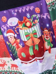 5pcs/Pack Men's Guitar Print Boxer Briefs For Christmas - Multicolor - View 8