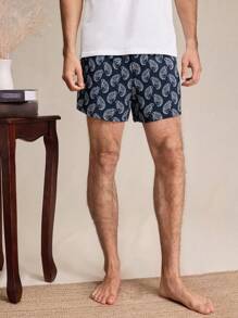 EverLounge Men's All-Over Print Button-Front Lounge Pants, Casual Daily Wear - Multicolor - View 7