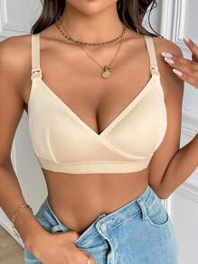 1 件装无钢圈孕妇哺乳胸罩