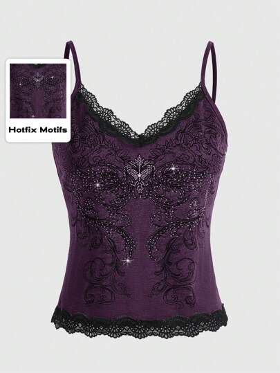 UNDER PRETTIES lace camisole　バイオレット　限定品 UNDER PRETTIES lace camisole – Katie Tokyo