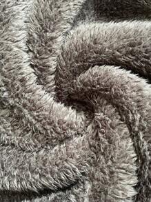 Solflare Plus Size Plush Hooded Zipper Sleeveless Vest, Black, Autumn/Winter Fall