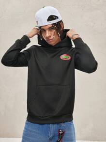 TEENAGE MUTANT NINJA TURTLES | SHEIN Áo hoodie in họa tiết thường ngày cho nam - màu đen - Xem 2