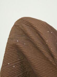 Maija Women Brown Solid Color Pocket Simple Casual Long Pants - Brown - View 9