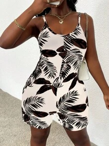 VaVaBold 女士休闲全花卉印花连体裤 - 彩色 - 查看 5