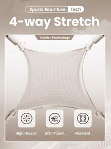 Easithlete Seamless Apricot Criss-Cross Back Sports Tank Top