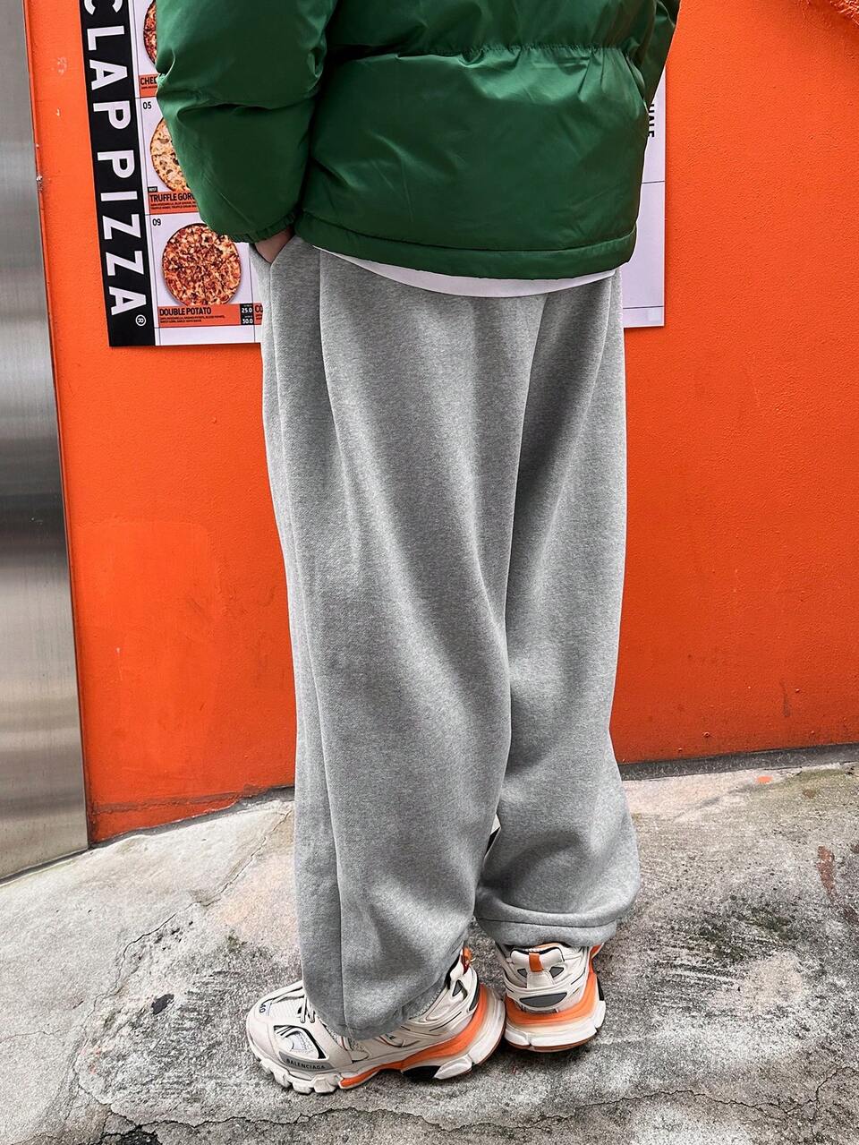 Men's Letter Print Patchwork Fleece Sweatpants, Autumn Men Joggers,Winter