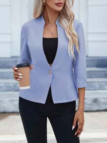 SHEIN Clasi Blazer à manches raglan affinant la taille pour femmes
